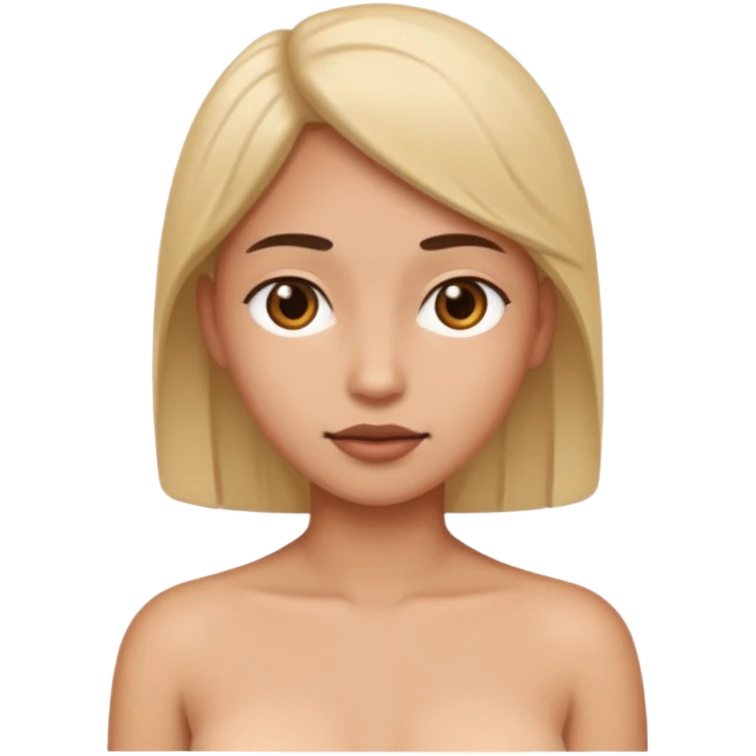 Yarı çıplak emoji