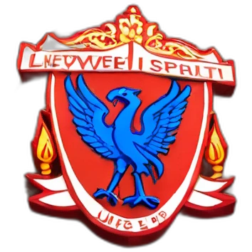 Liverpool badge in Everton colours emoji