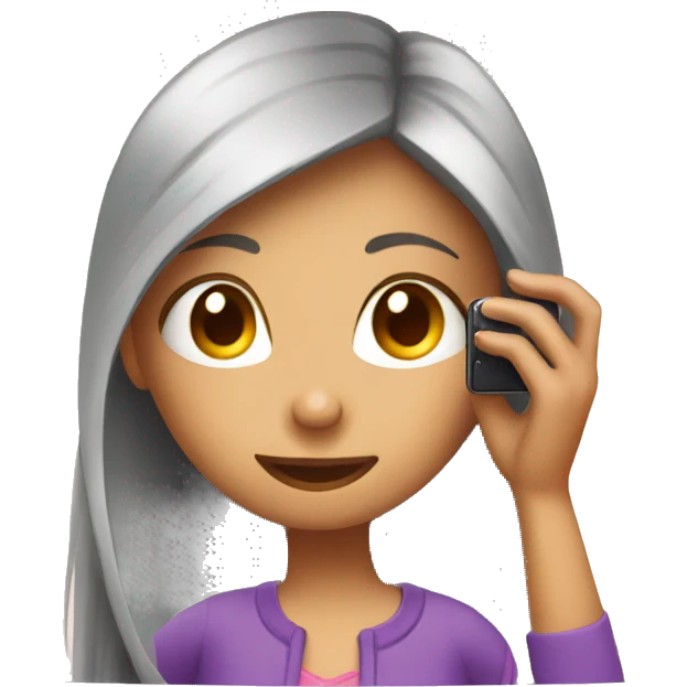 Girl taking picture in the mirror with phone  emoji