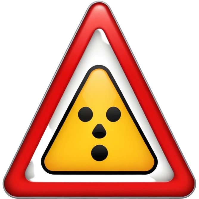 danger warning sign emoji