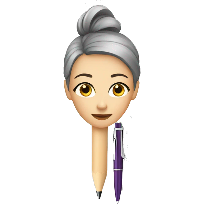 Women pen emoji