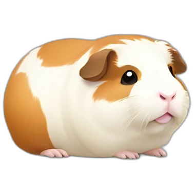 Fatty round guinea pig emoji