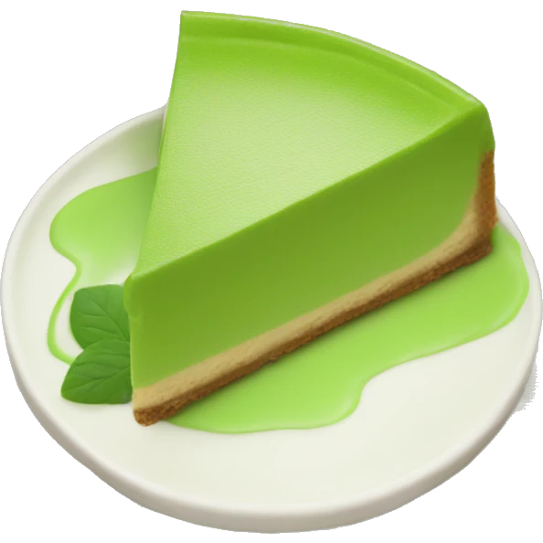 matcha cheesecake piece emoji