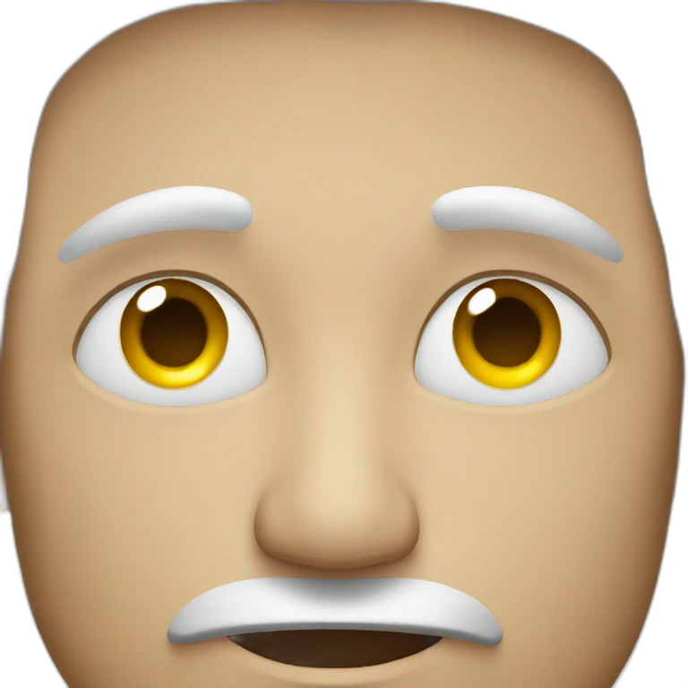 man with empty eyes emoji