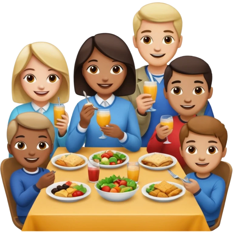 enthisuastic lunchers  emoji