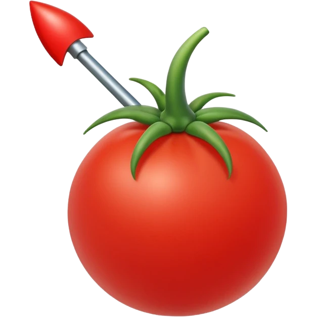 tomato shaped mouse cursor with a pointer emoji
