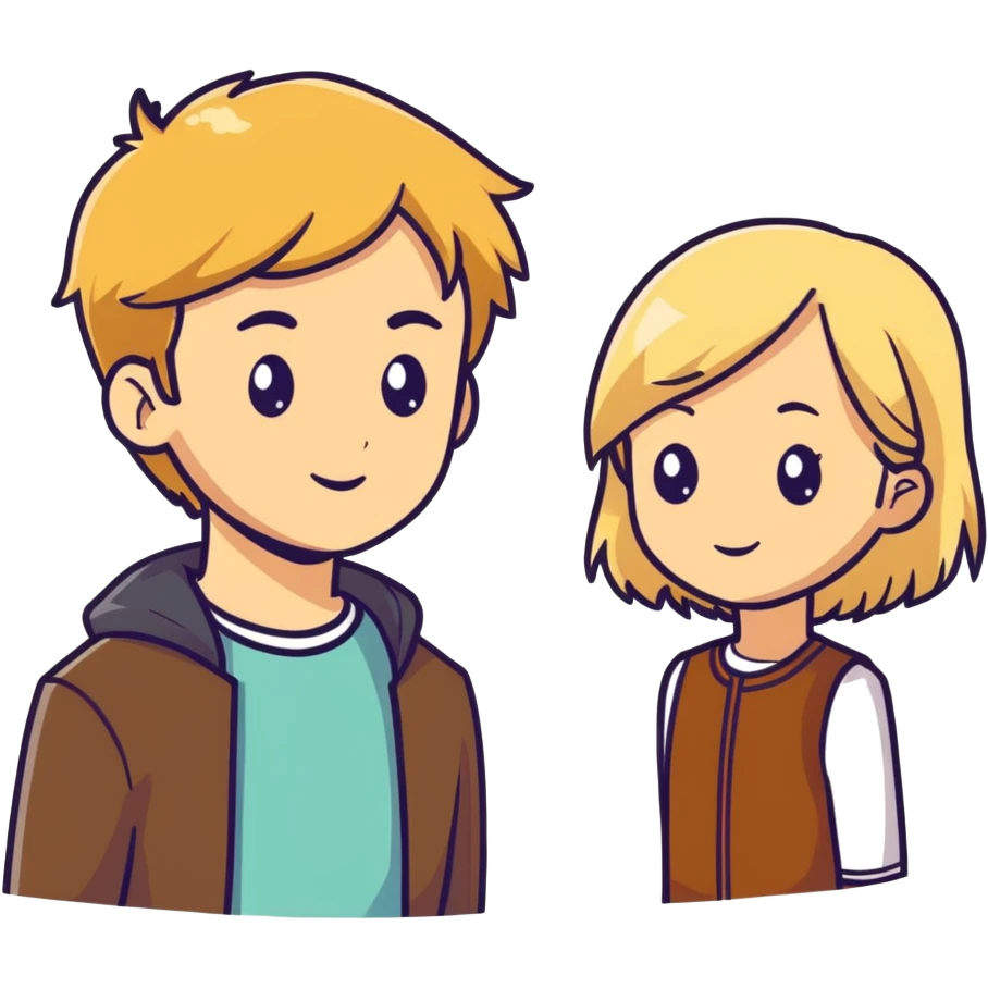 Weeding girl sith blonde hair and man with brown hair emoji