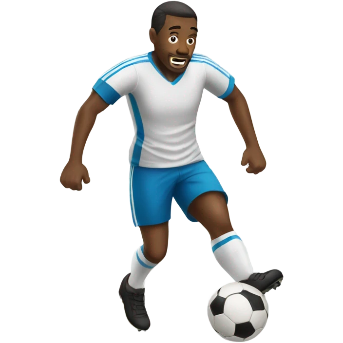 Man playing soccer emoji