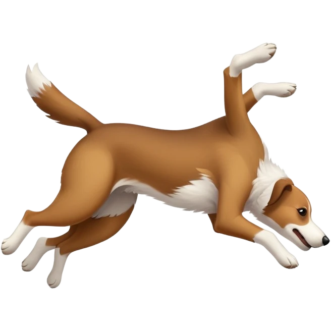 Dog doing backflip  emoji