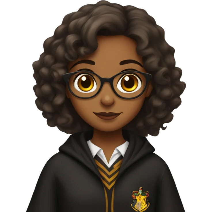 brown girl in harry potter outfit emoji