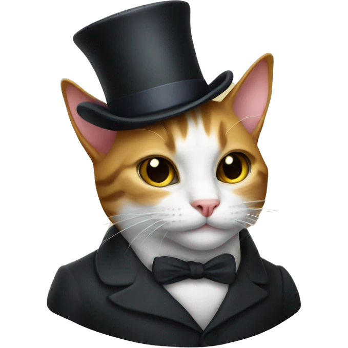 cat with tophat emoji