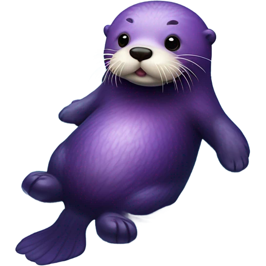 Purple sea otter emoji