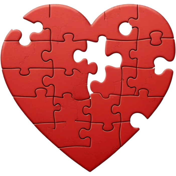 puzzle heart with a missing piece emoji