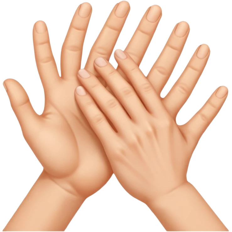 two emoji hands gesturing a strangling an invisible subject emoji