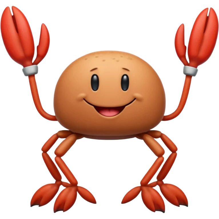 Mr krabs digging in his butt emoji