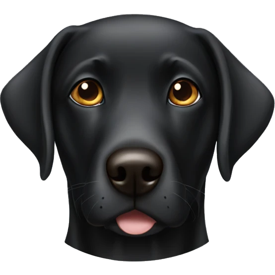 Black lab with blue eye brown eye emoji