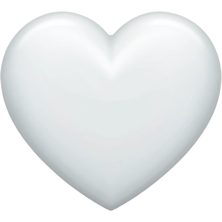 White heart emoji