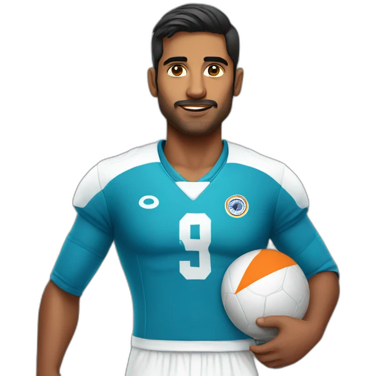 indian football player emoji