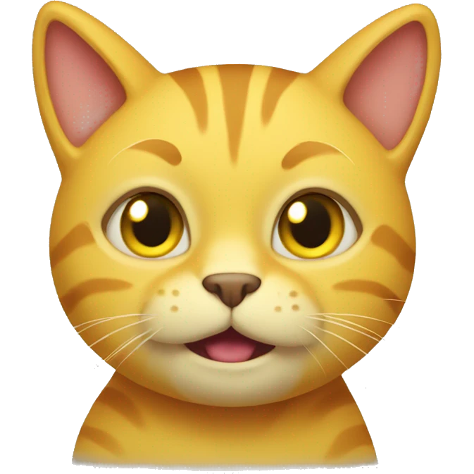 a yellow cat emoji