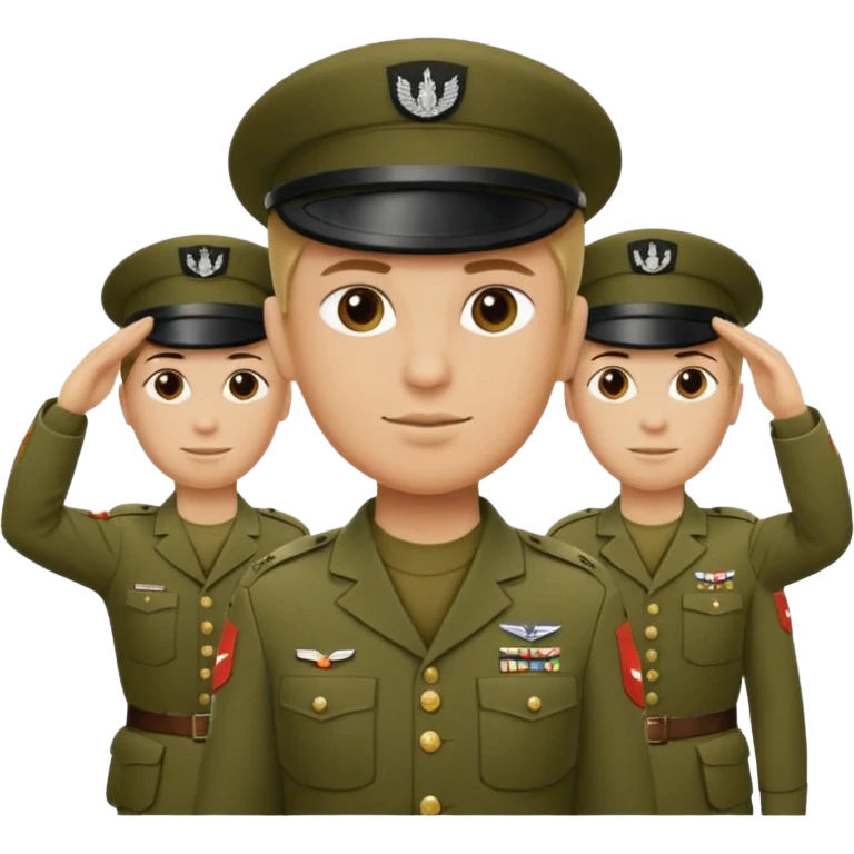 Soldaten in uniform der salotiert und den SAS Buchstaben auf der Mütze und Uniform emoji