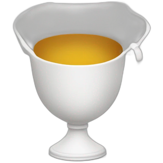 royal empty Christian cup for the winner with a cross emoji