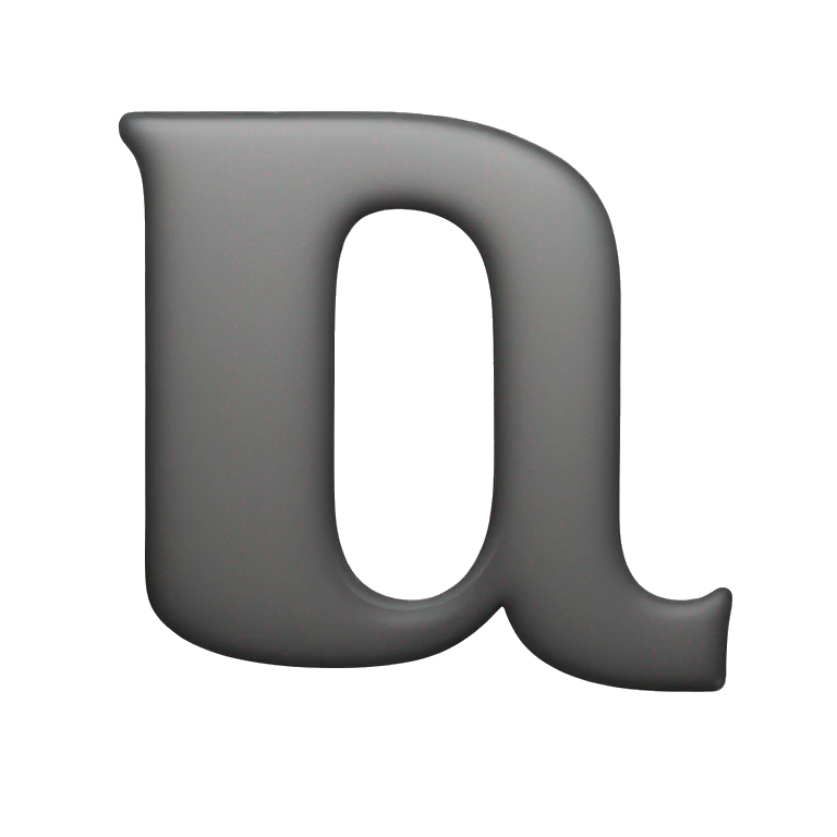 The letter U in normal text  emoji