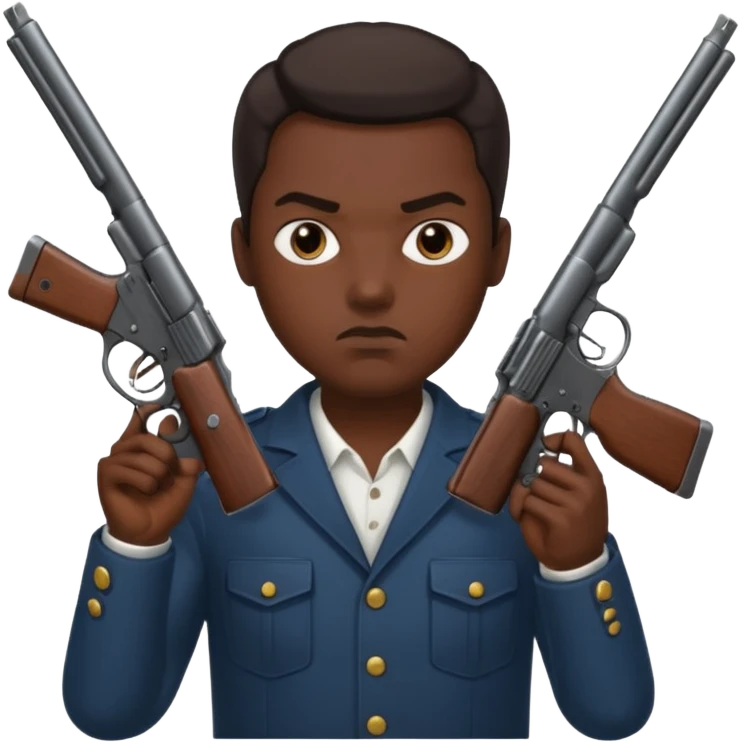 😈agarrando dos armas emoji