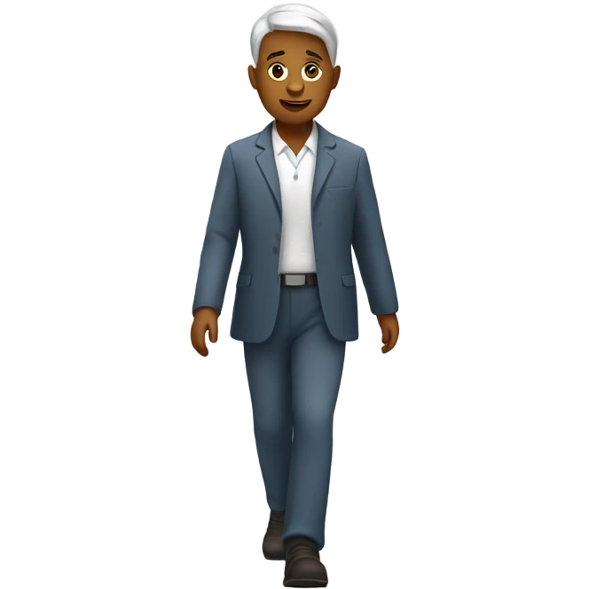 Therapist walking emoji