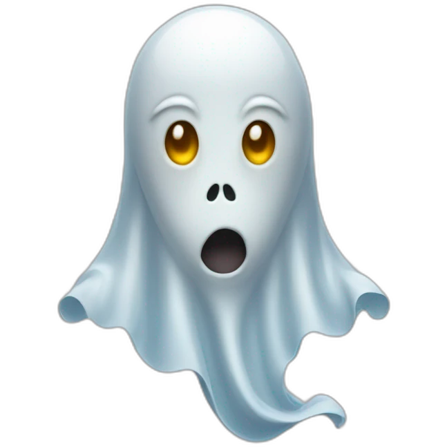 Ghost with honking milkers emoji