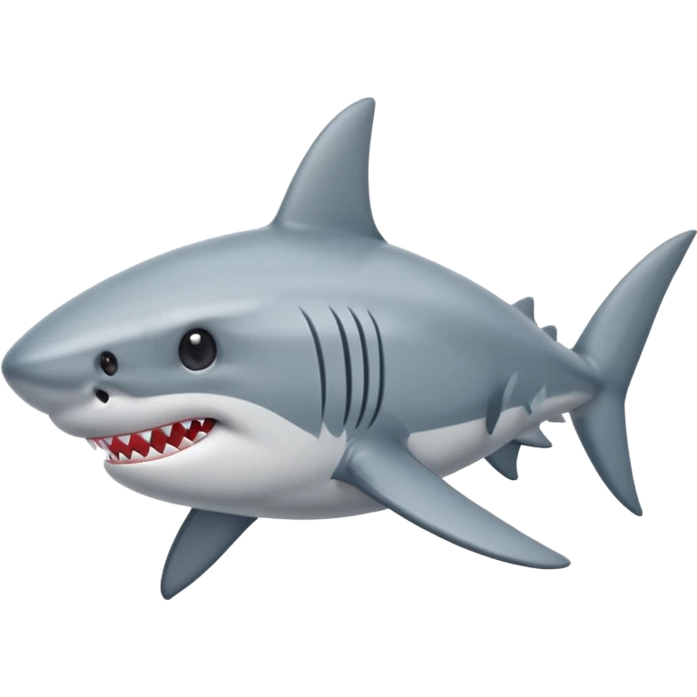 Shark with bow emoji