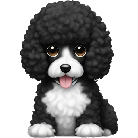 tuxedo poodle emoji