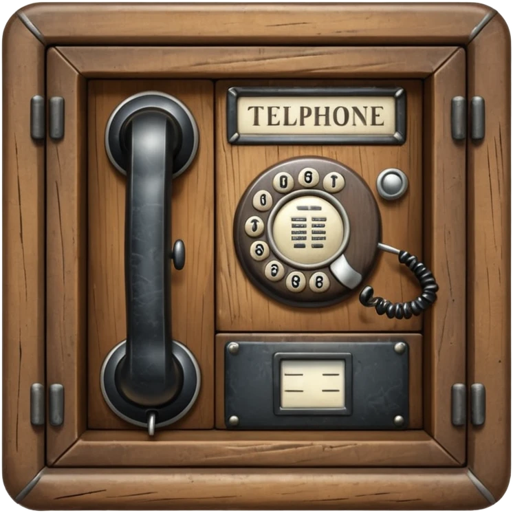 old telephone cabinet emoji