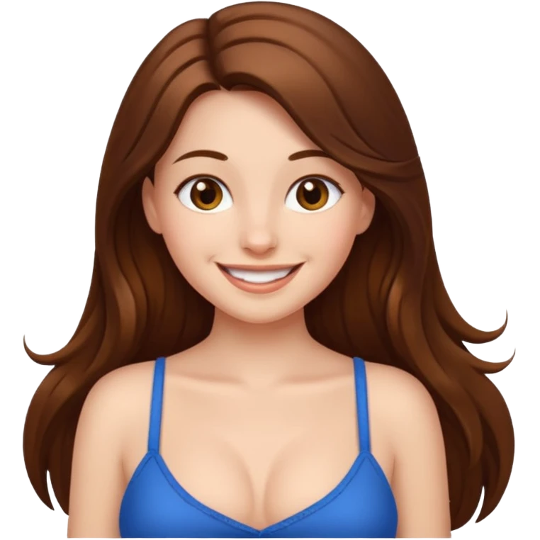 Girl showing her breast emoji