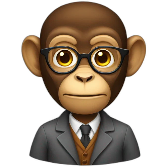 professor monkey emoji