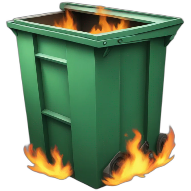 dumpster fire emoji