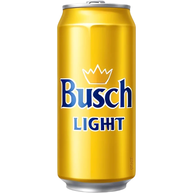 Busch light yellow beer can emoji