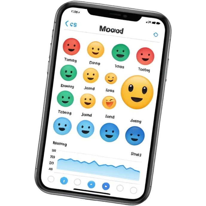 Mood tracking dashboard emoji