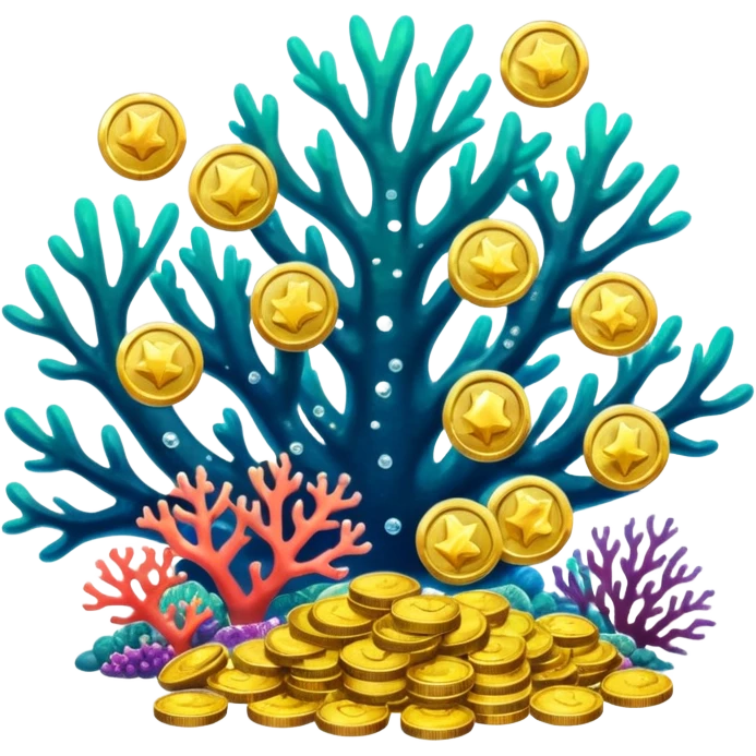 Coral Reef Treasure emoji