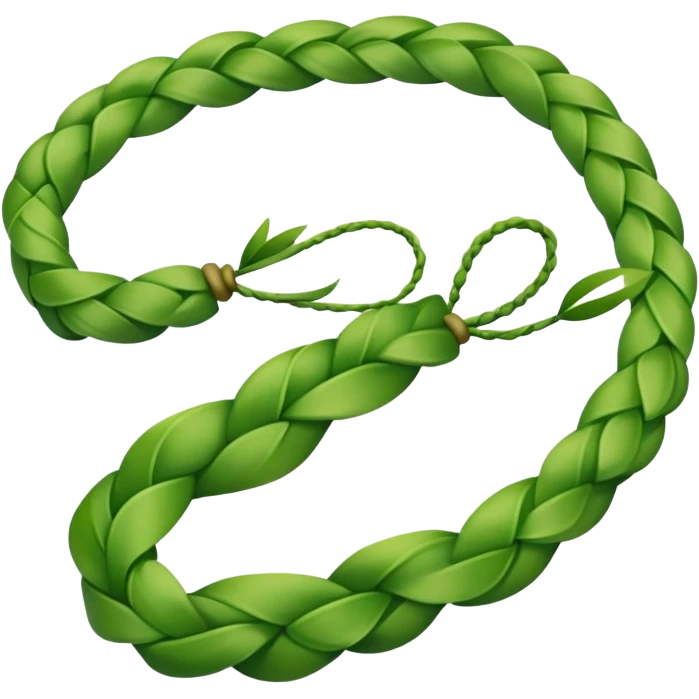 Ti leaf lei emoji