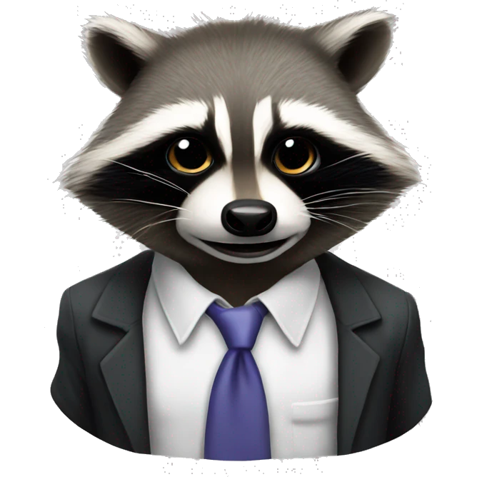 gangster racoon emoji