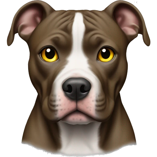 Pitbull blue color amarillo y ojo amarillos emoji