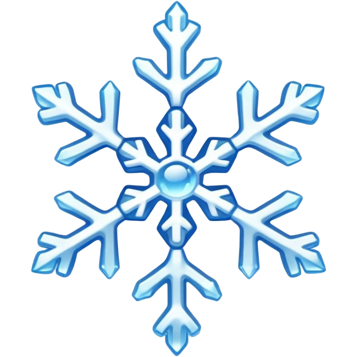 Melting snowflake emoji