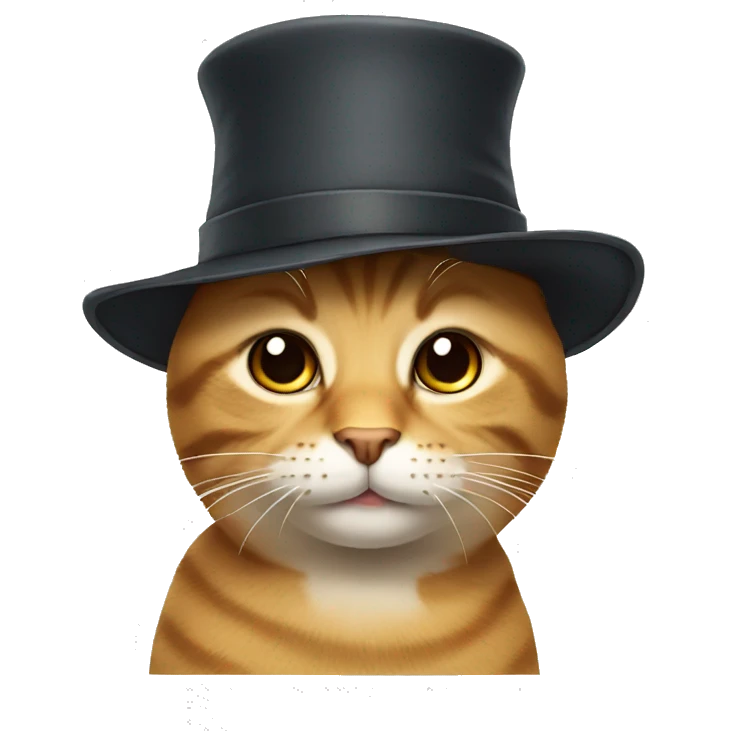 Cat with hat emoji