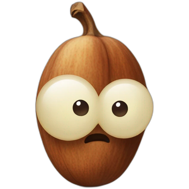 Hazelnut with heart eyes emoji