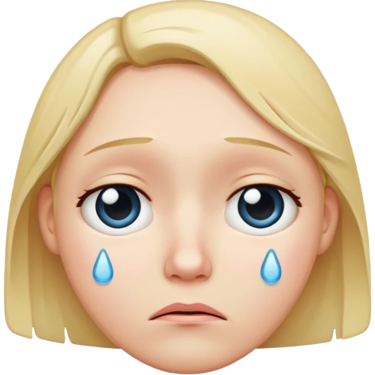 Sad face emoji