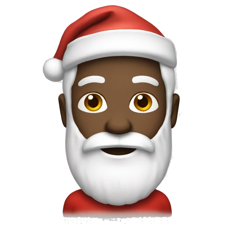 santa with white skin emoji