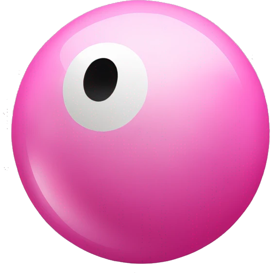 Pink billiard ball  emoji