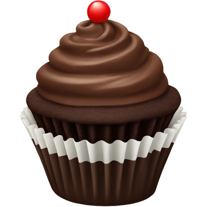 Chocolate cupcake  emoji