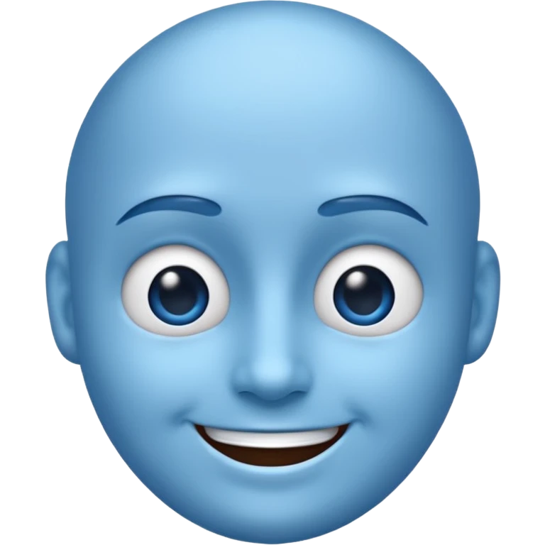 Blue face emoji emoji