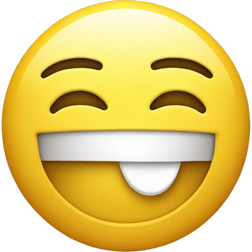 Yellow classic single smiley emoji with a neutral bored face with open eyes and two hands doing thumbs up emoji